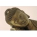 Slapende Boeddha 35 cm kleur Brons.